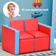 preview thumbnail 2 of 5, Kids Sofa Couch Armrest Chair Double Seats with Storage Space