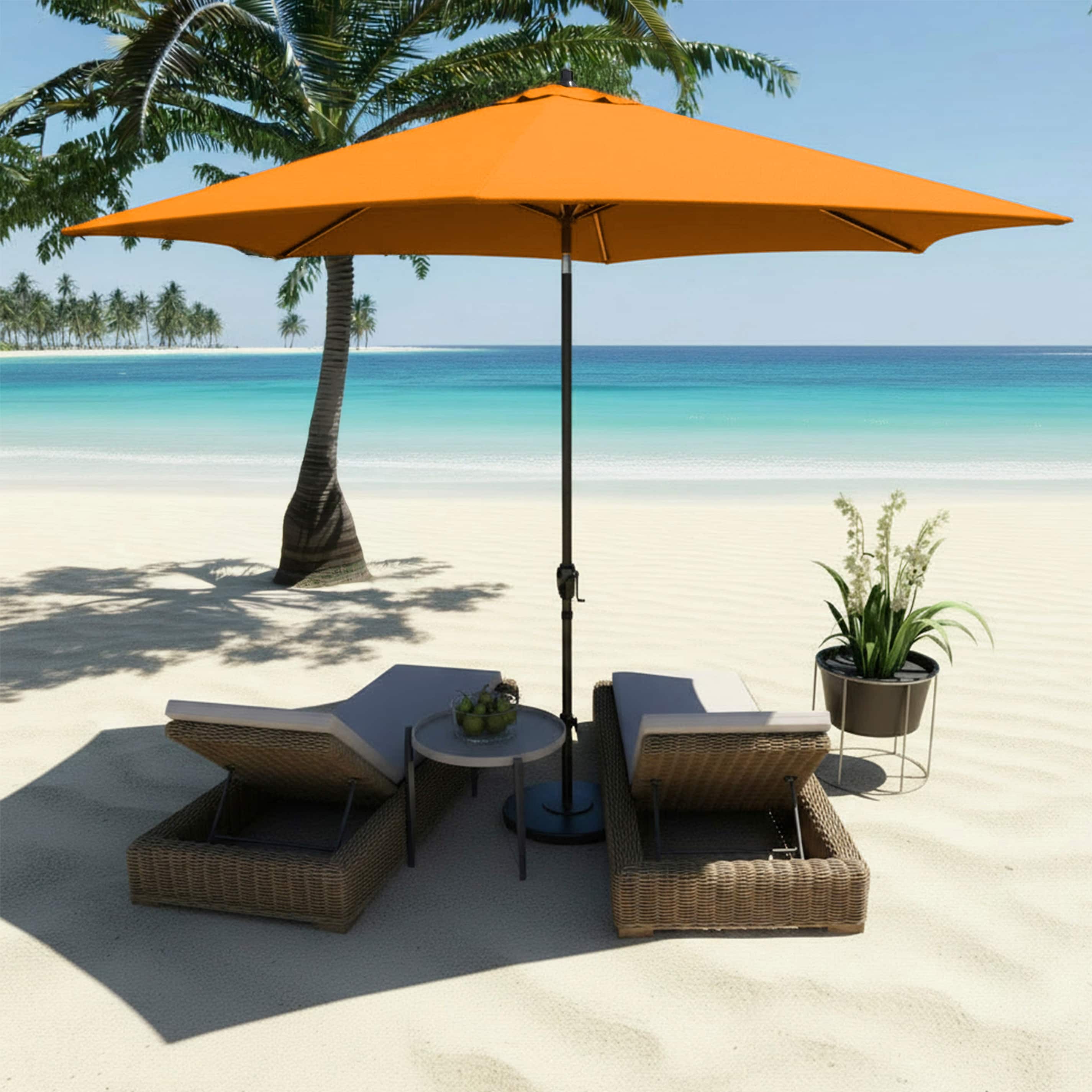 11 foot tilt patio umbrella Treasure Garden ft Octagonal Outdoor (High-Perform Stable support with rustproof aluminum frame Abba Patio 11ft Outdoor Patio