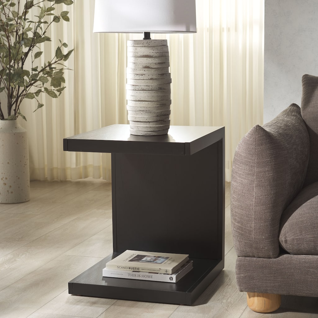SAFAVIEH Couture Tawney C-Shaped Accent Table - 20"W x 19"D x 23"H