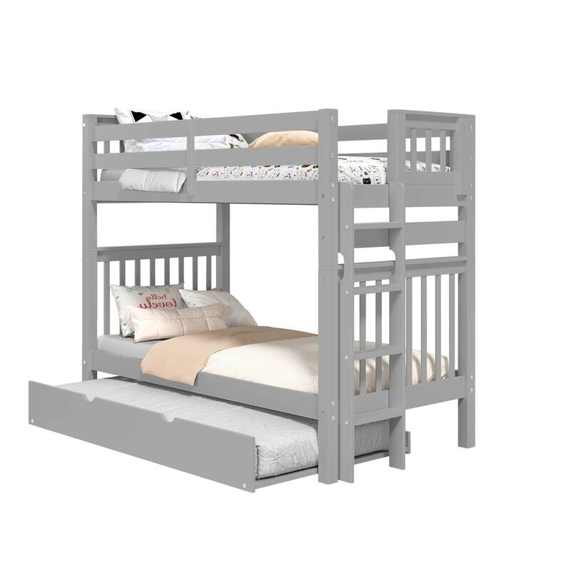 Taylor & Olive Trillium Tall Twin over Twin Bunk Bed, Twin Trundle