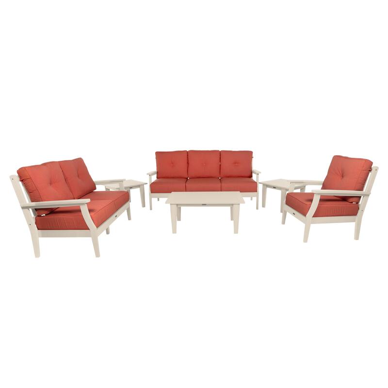 HIGHWOOD Lehigh 6-Piece Grand Deep Seating Set - Canvas Persimmon