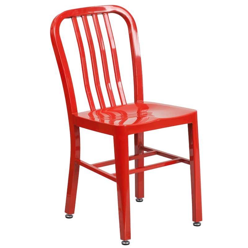Metal Indoor-Outdoor Chair - 15.5"W x 20"D x 33.25"H