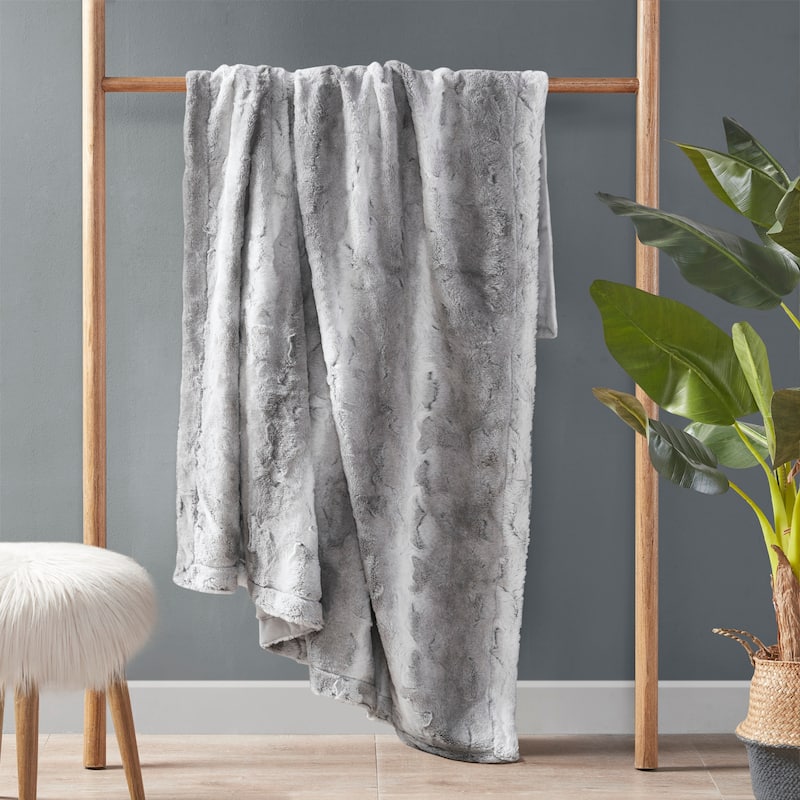 Madison Park Zuri Faux Fur Throw
