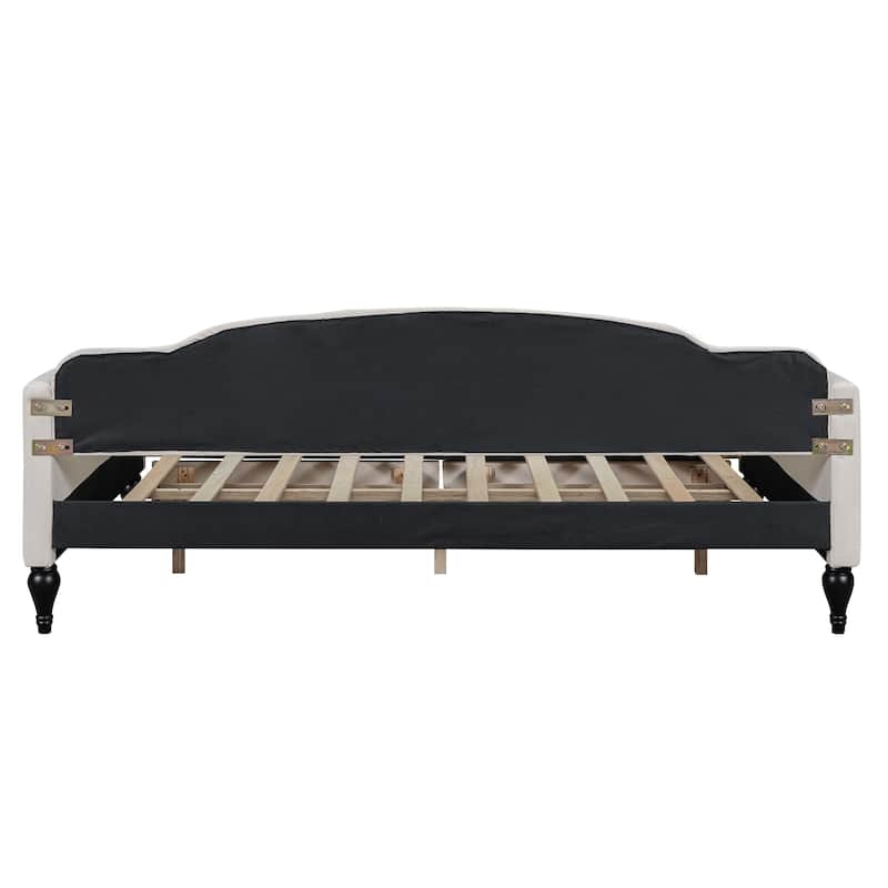 Multifunctional Full Size Upholstered Tufted Daybed with 2 Drawers