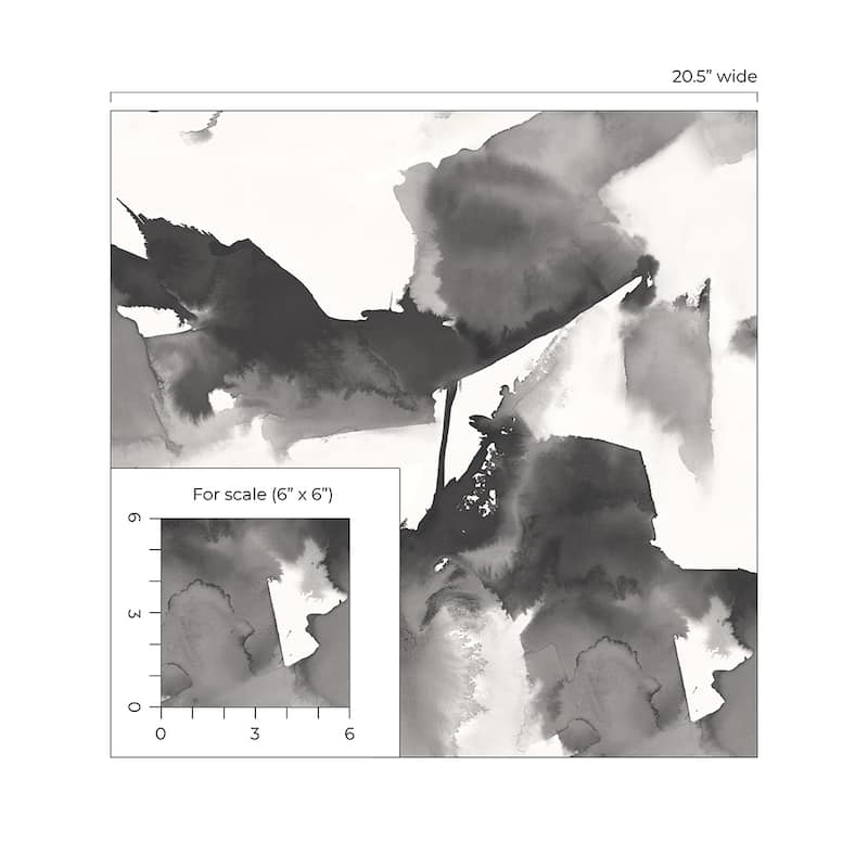 Harry & Grace Watercolor Block Peel and Stick Wallpaper