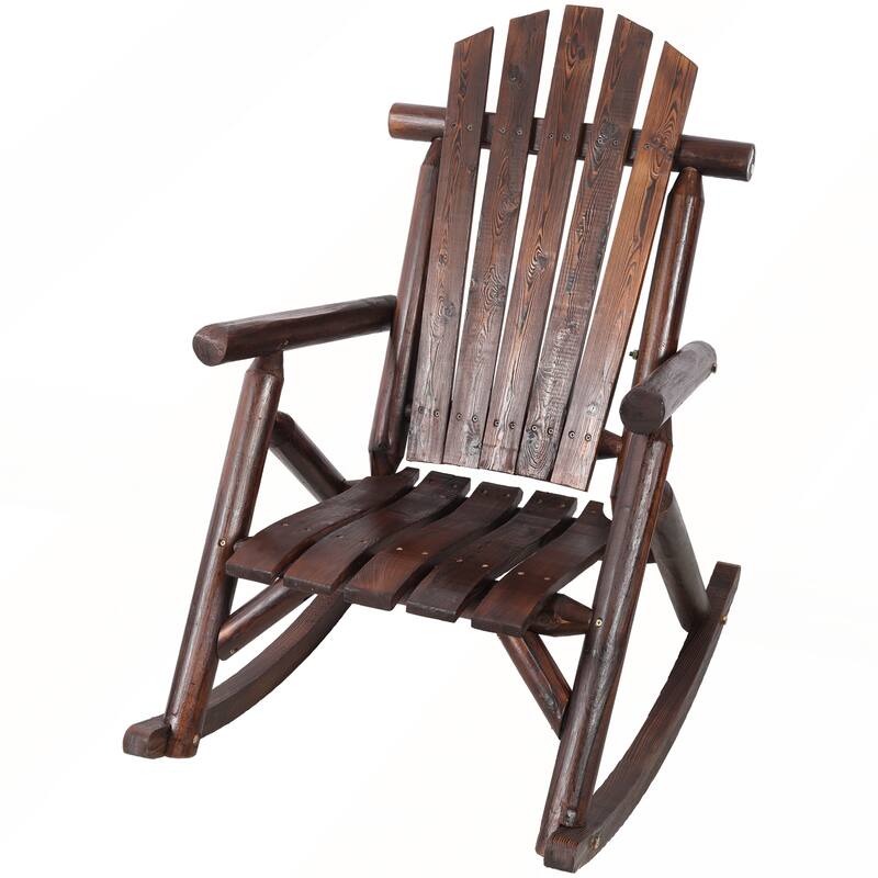 Durable Wooden Porch Rocker Chair for Outside