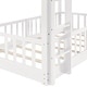 preview thumbnail 15 of 47, Elegant Twin Over Twin Bunk Bed with Low Slide, Built-in Ladder and Guardrails, Maximized Space, Solid Construction, White