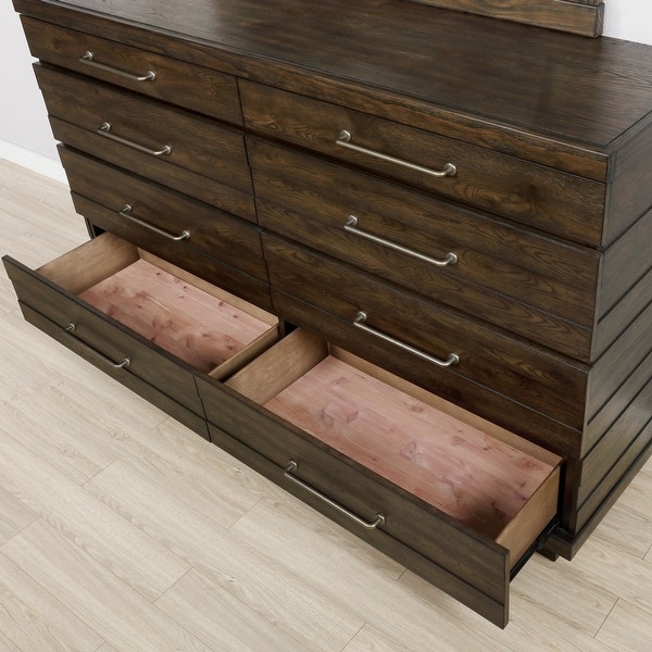Furniture Of America Syra Transitional Walnut Solid Wood Dresser On Sale Overstock 30977990