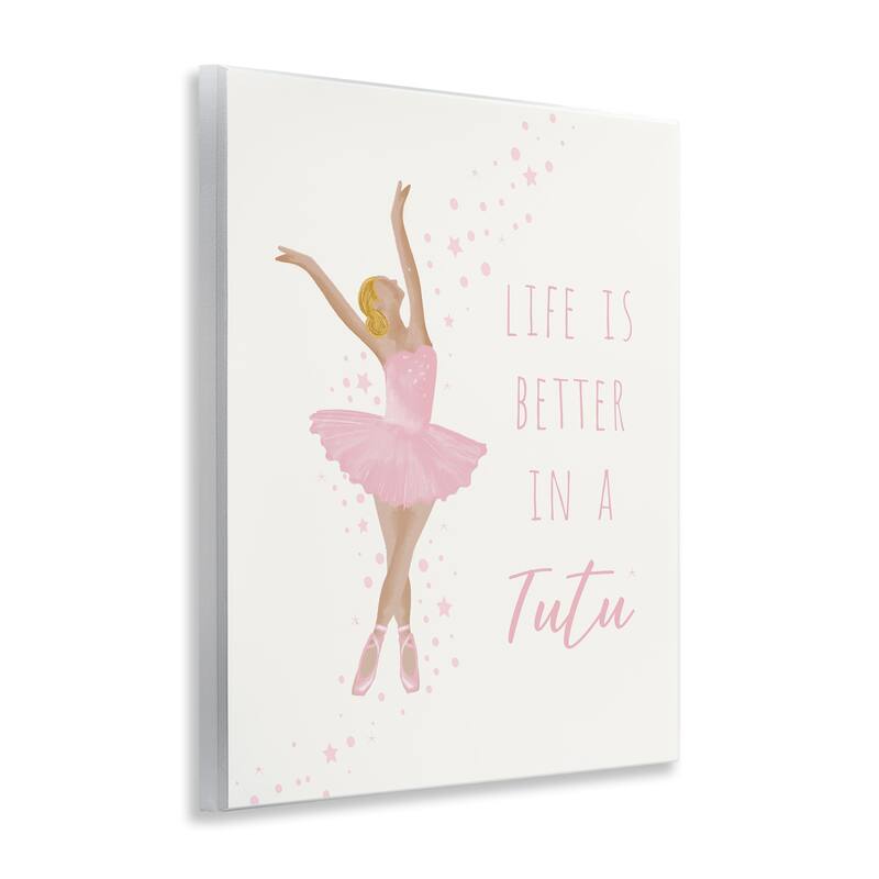 Stupell Life Is Better In Tutu Wall Plaque Art Design By Chen Alyesh