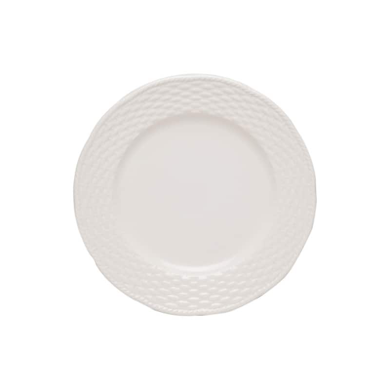Nantucket White Round Serving Platter 12.5"