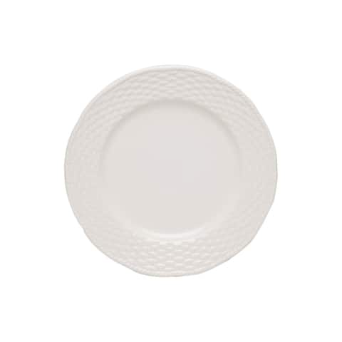 Nantucket White Round Serving Platter 12.5"