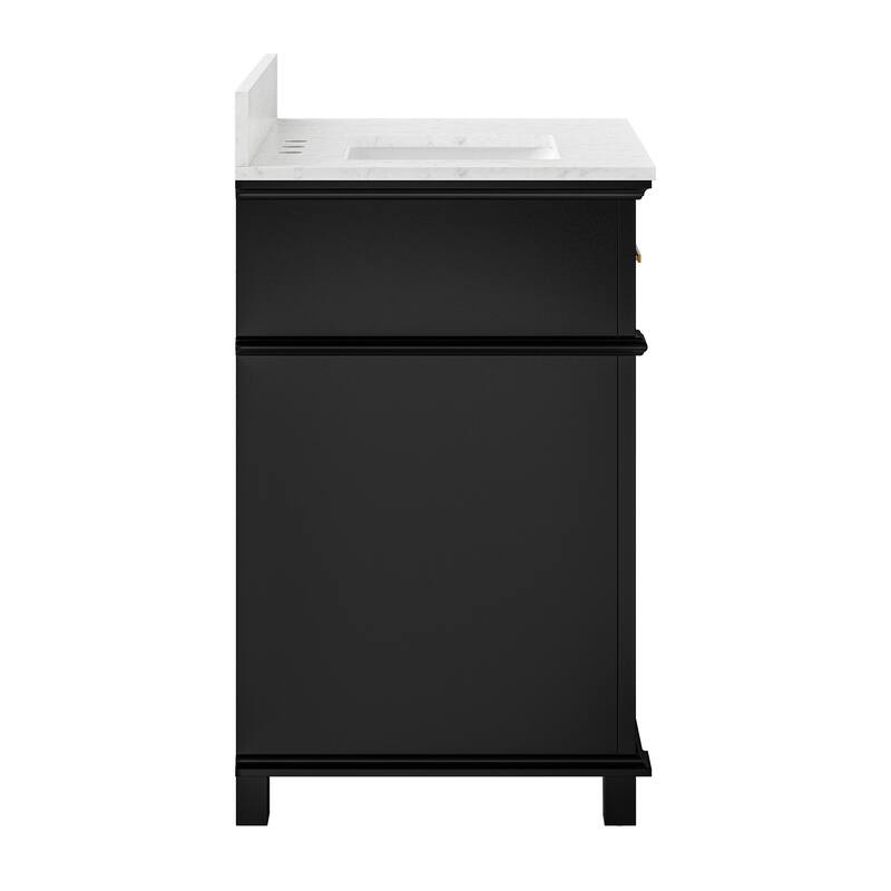 36 Inch Bathroom Vanity with Sink, Soft-Close Sliding Drawers & Cabinet, Bathroom Vanity Cabinet Set in White