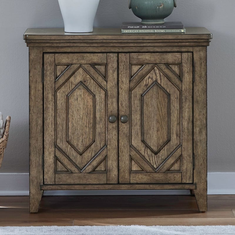 Liberty Furniture Carolina Park 2 Door Bedside Chest with Charging Station