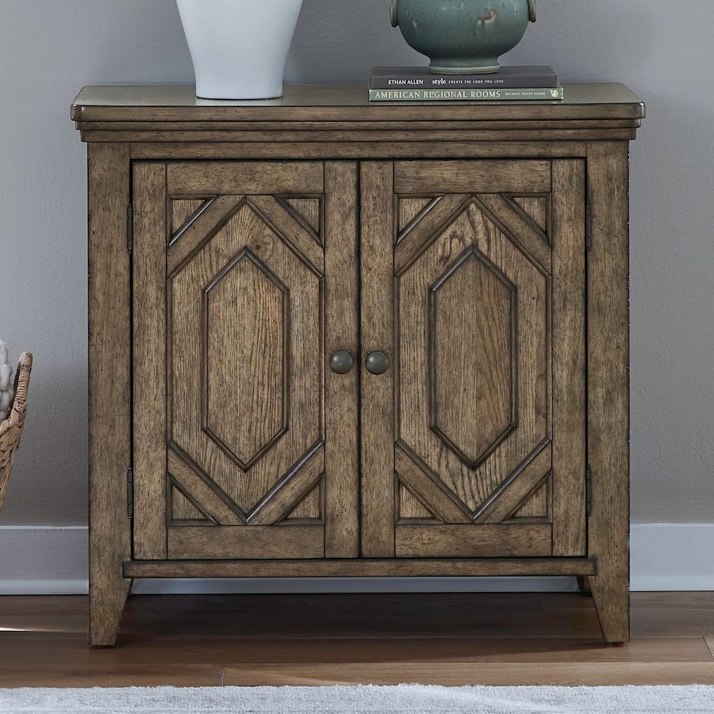 Liberty Furniture Carolina Park 2 Door Bedside Chest with Charging Station