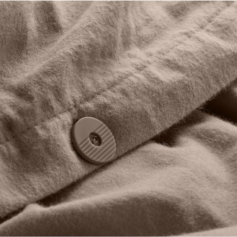 Bare Home Cotton Flannel Duvet Cover and Sham Set