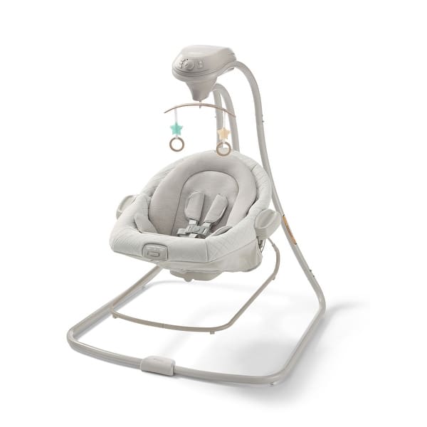 slide 2 of 7, Graco DuetConnect LX Baby Swing and Bouncer
