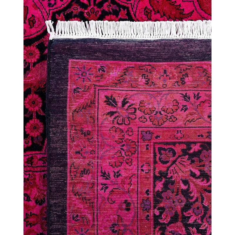 Overdyed, One-of-a-Kind Hand-Knotted Area Rug - Pink - 10' 3" x 16' 0"