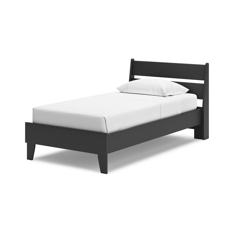 Signature Design by Ashley Socalle Black Panel Platform Bed