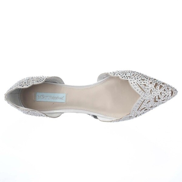betsey johnson lucy flats ivory