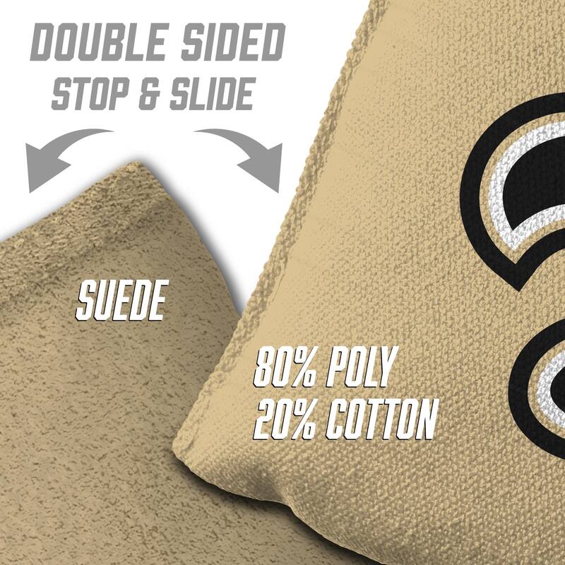 New Orleans Saints NFL Dual Sided Pro Stop & Slide Cornhole Bags