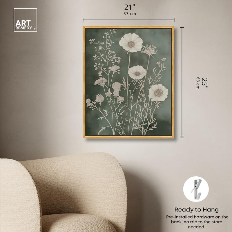 Airy Green Garden Canvas by Art Remedy