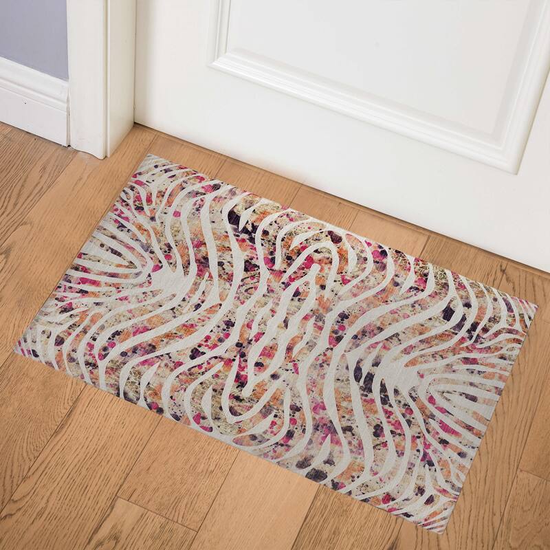ZEBRA PINK Doormat By Kavka Designs Bed Bath & Beyond 31258119
