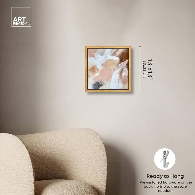 Taupe and Ash I Canvas by Art Remedy