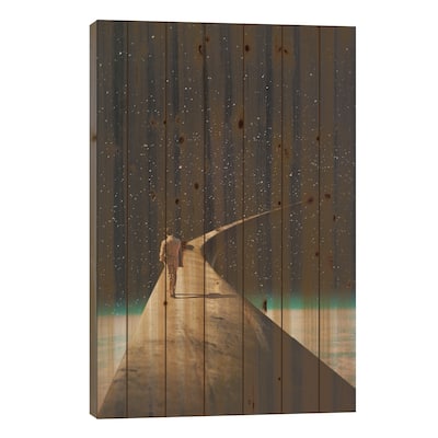 We Chose this Road my Dear Print On Wood by Frank Moth - Multi-Color