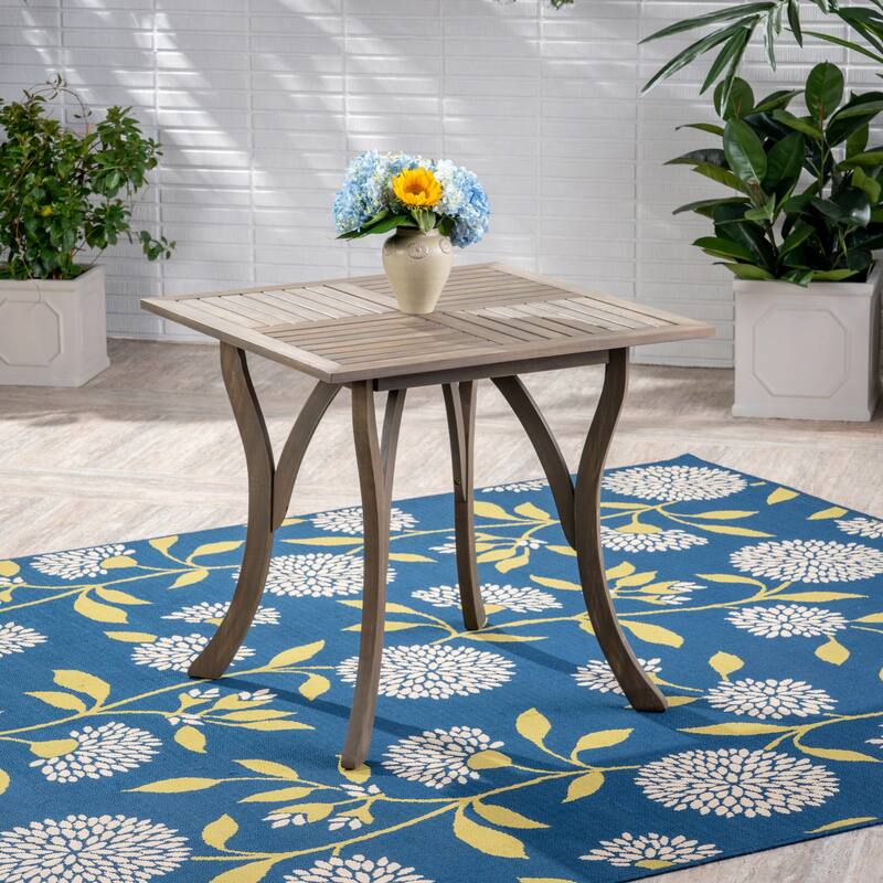 Outdoor Acacia Wood Square Dining table - 31.50"L x 31.50"W x 30.00"H