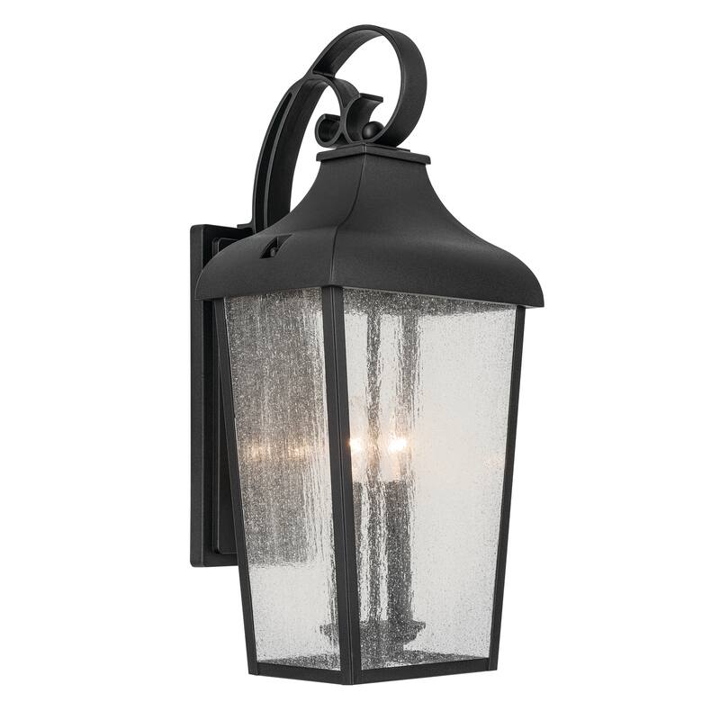 Kichler Lighting Forestdale 21.5 in. 2-Light Textured Black Outdoor Wall Sconce - 21.5 in