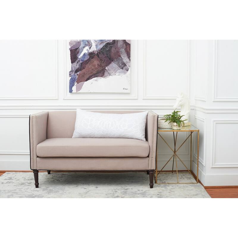 Sika Fog Embroidered Throw Pillow