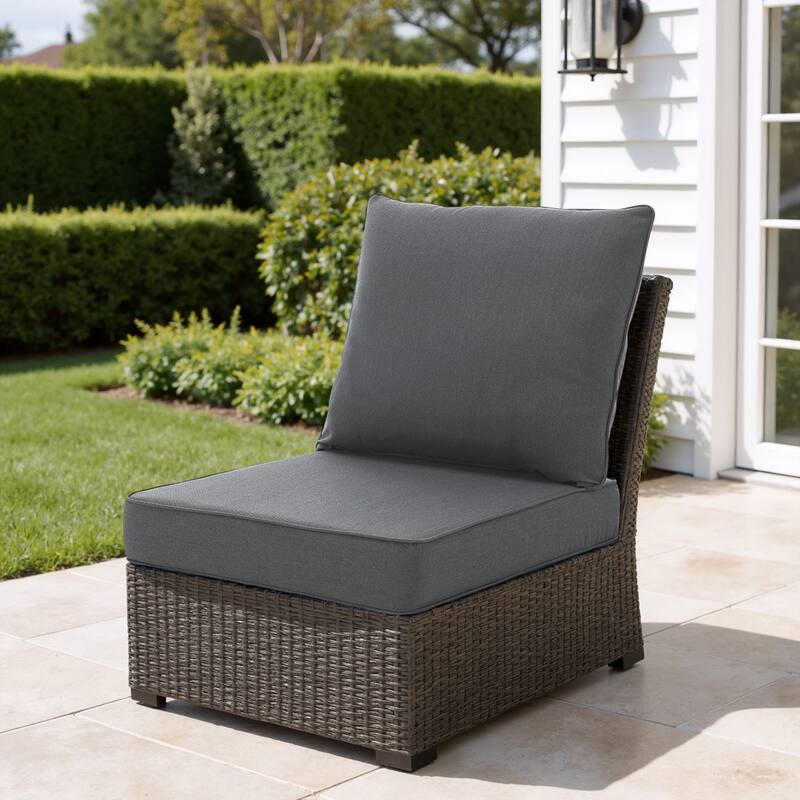 4.7" Thick Sunbrella Outdoor Cushion Set with Back and Seat Cushion