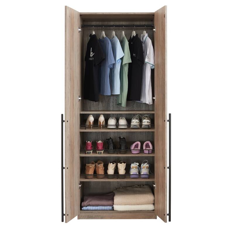 Manhattan Comfort Lee Modern 3.0 Freestanding Wardrobe Closet Armoire