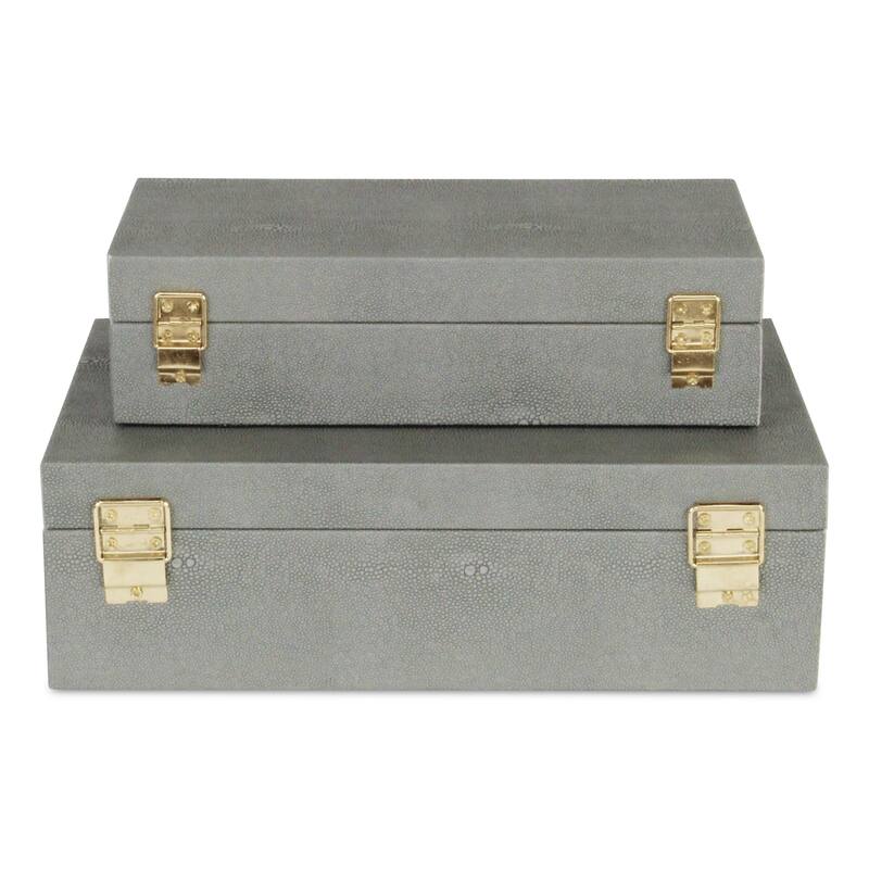 Lusan Black Vinyl Decorative Box Set