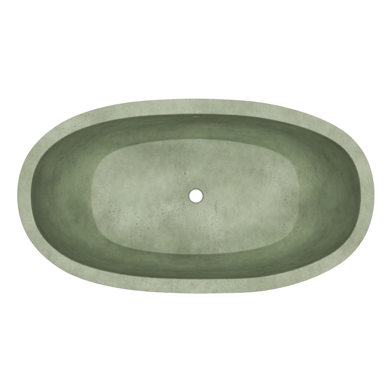 Native Trails NST6636 NativeStone 66" Free Standing Concrete Soaking