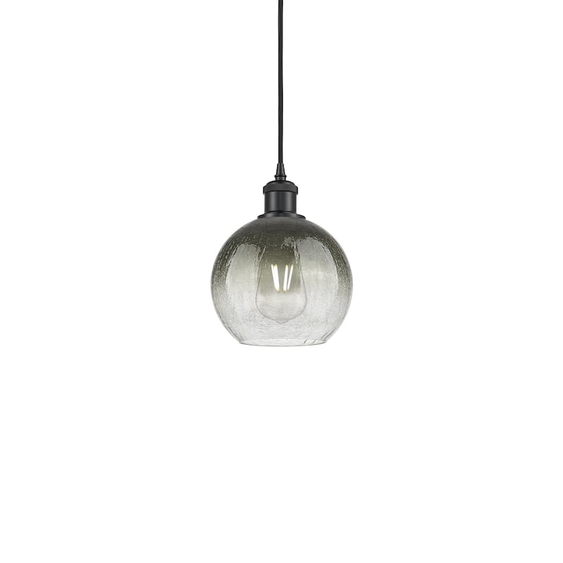Innovations Lighting 516-1P-11-8 Brookhaven Globe Pendant Brookhaven - Matte Black / Slate