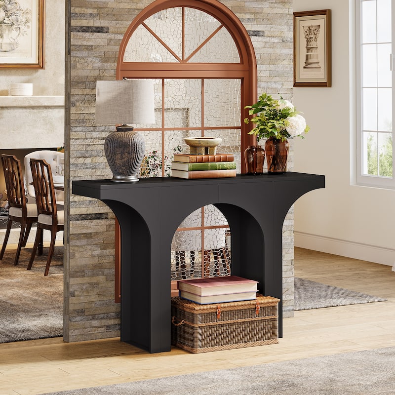 47 Inches Entryway Console Table, Wood Sofa Table