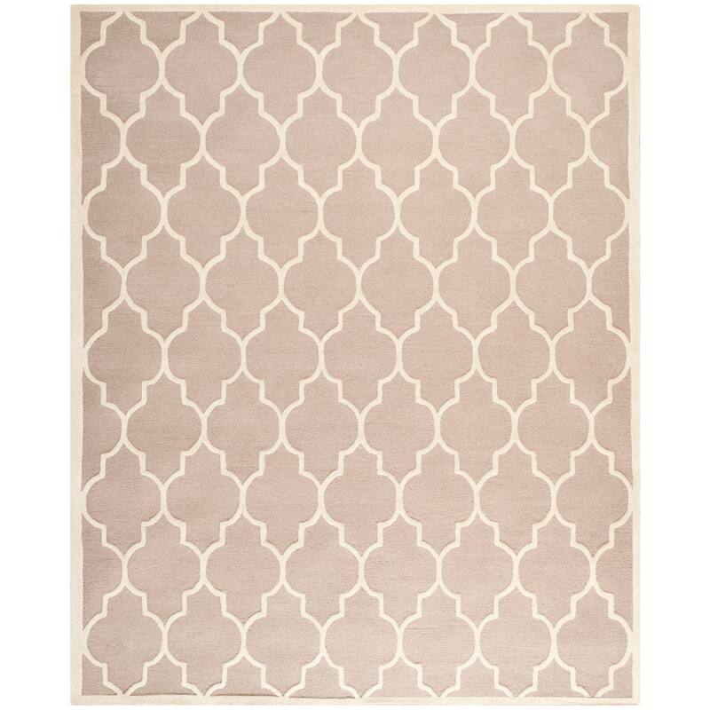 SAFAVIEH Handmade Cambridge Oddny Moroccan Trellis Wool Rug - 11'6" x 16' - Beige/Ivory