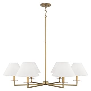 Gilda 6-Light Chandelier - 39.75"W x 19.75"H