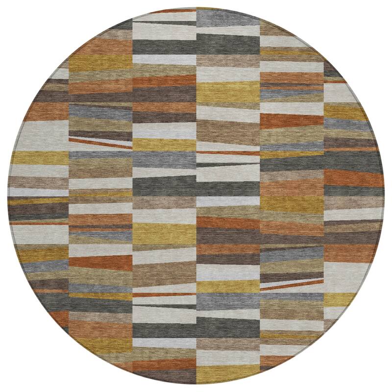 Machine Washable Indoor/ Outdoor Modern Antonito Chantille Rug
