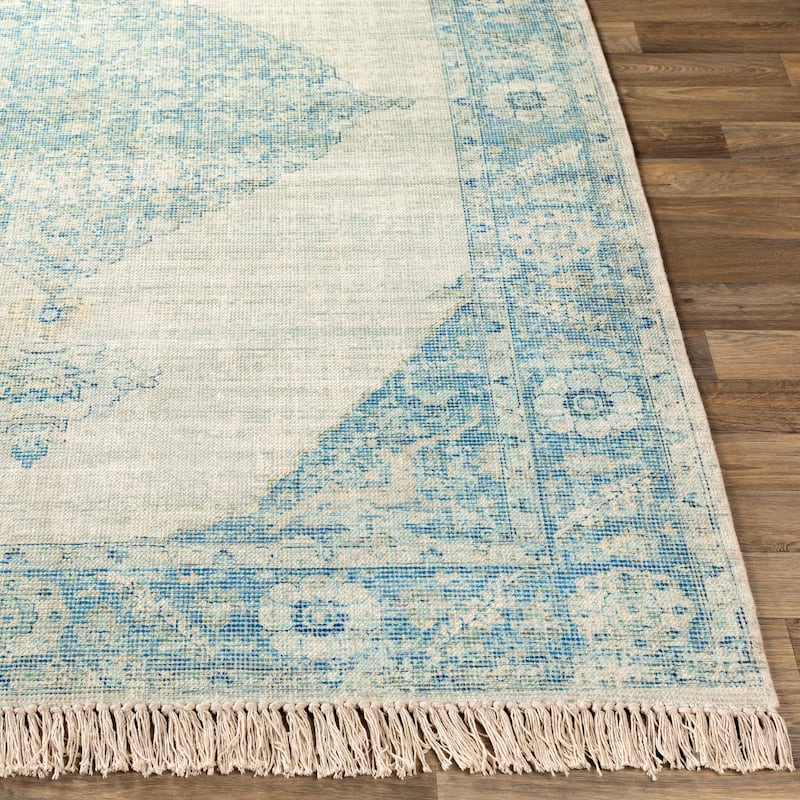 Livabliss Eliah Handmade Medallion Cotton Blend Area Rug