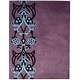 preview thumbnail 2 of 7, SAFAVIEH Handmade Soho Gaetana N.Z. Wool Rug 3'6" x 5'6" - Purple/Blue - Rectangle