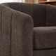 preview thumbnail 5 of 15, Boucle Modern 360° Swivel Barrel Chair with Chenille Cushions and Pocket Spring Seat
