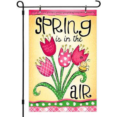 Made in USA Reversible Printed Garden Flag Outdoor Yard Décor Spring in the Air by CounterArt® 12 x 18.25 inches