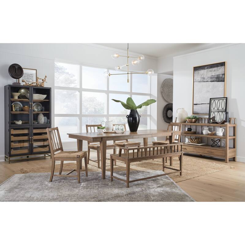 Magnussen Home Lindon Belgian Wheat Server - 68''W x 17''D x 42''H