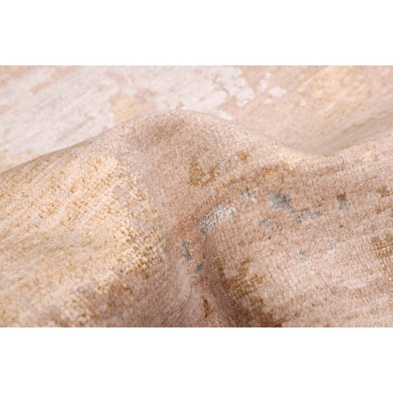 ECARPETGALLERY Hand-knotted Legacy Brown Silk, Wool Rug - 2'7 x 16'0