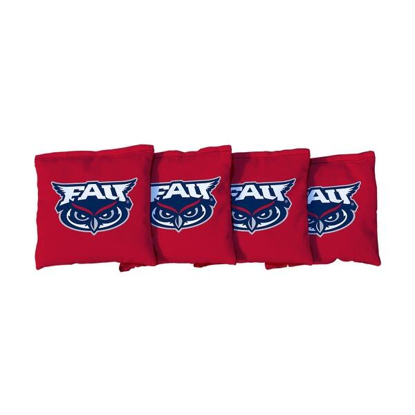 slide 2 of 3, FAU Red Cornhole Bags All-Weather Resin Filled