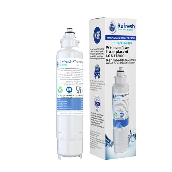 Shop Replacement Water Filter For Lg Lsc22991st Refrigerator Water Filter By Refresh White Overstock 21455354