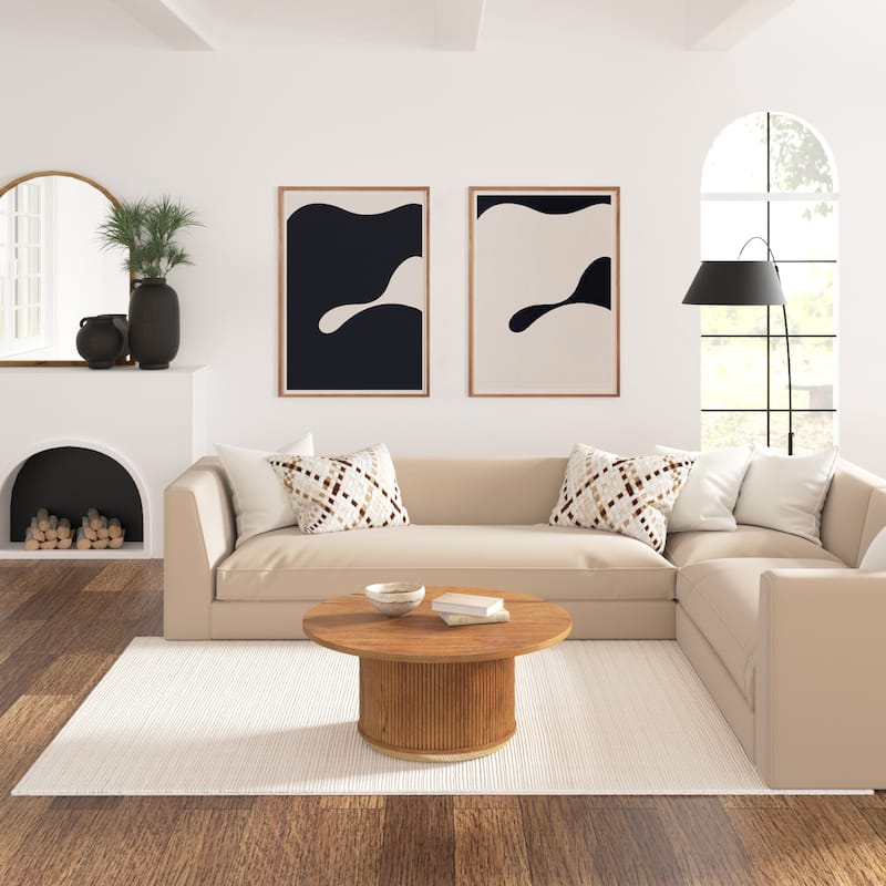 Sevita Solid Casual Hand-Woven Woolen Area Rug