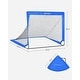 preview thumbnail 10 of 12, Set of 2 Folding Children's Soccer Goal Orange - 47.2"L x 35.4"W x 35.4”H